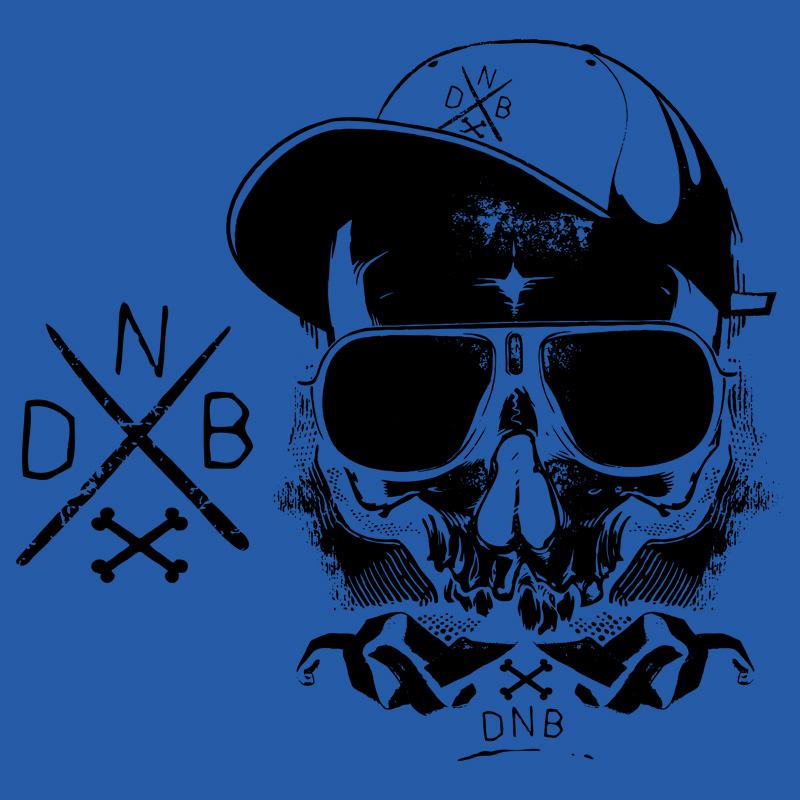 Mikina dnb dámská skull