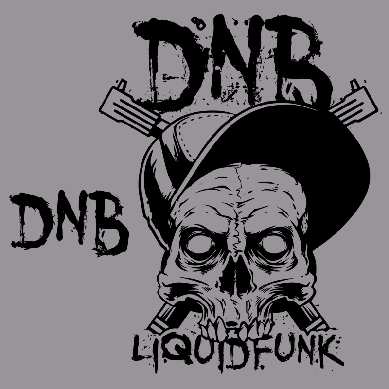 Mikina dnb dámská skull