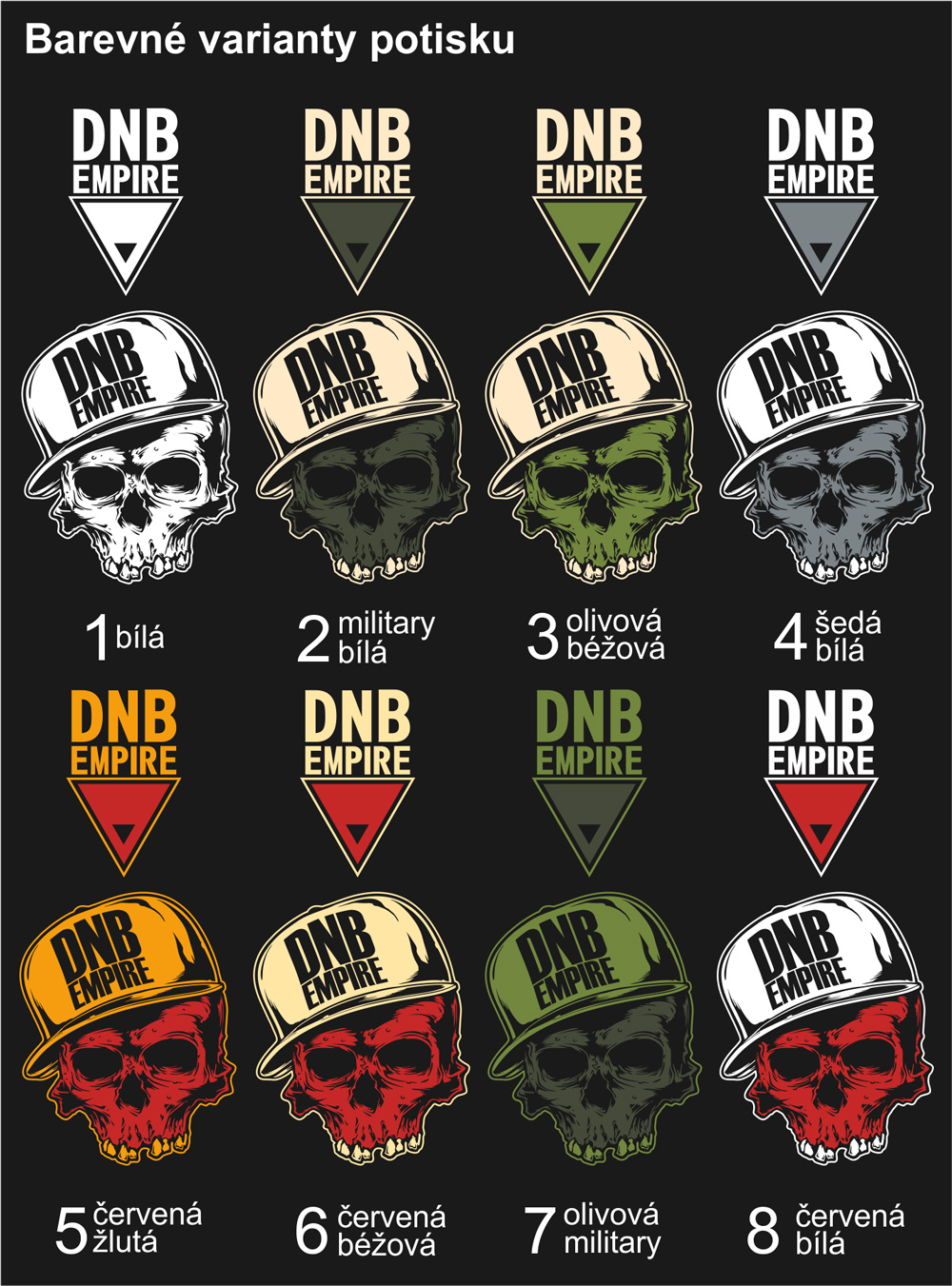 Mikina dnb dámská skull
