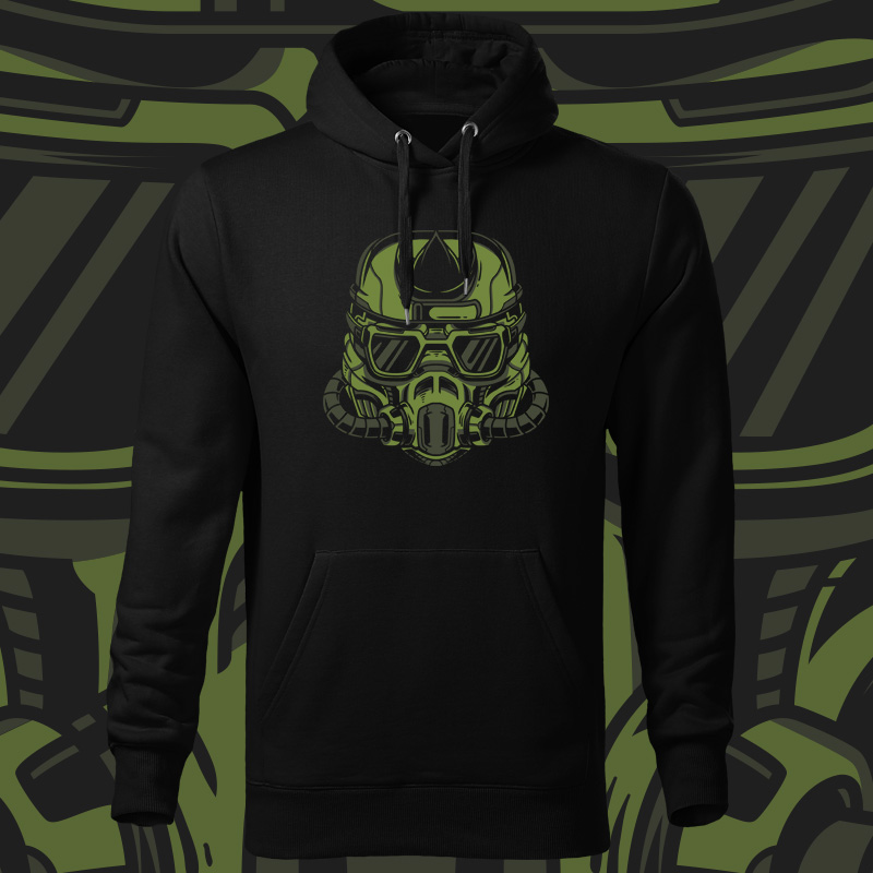 Mikina pánská tekno gas mask
