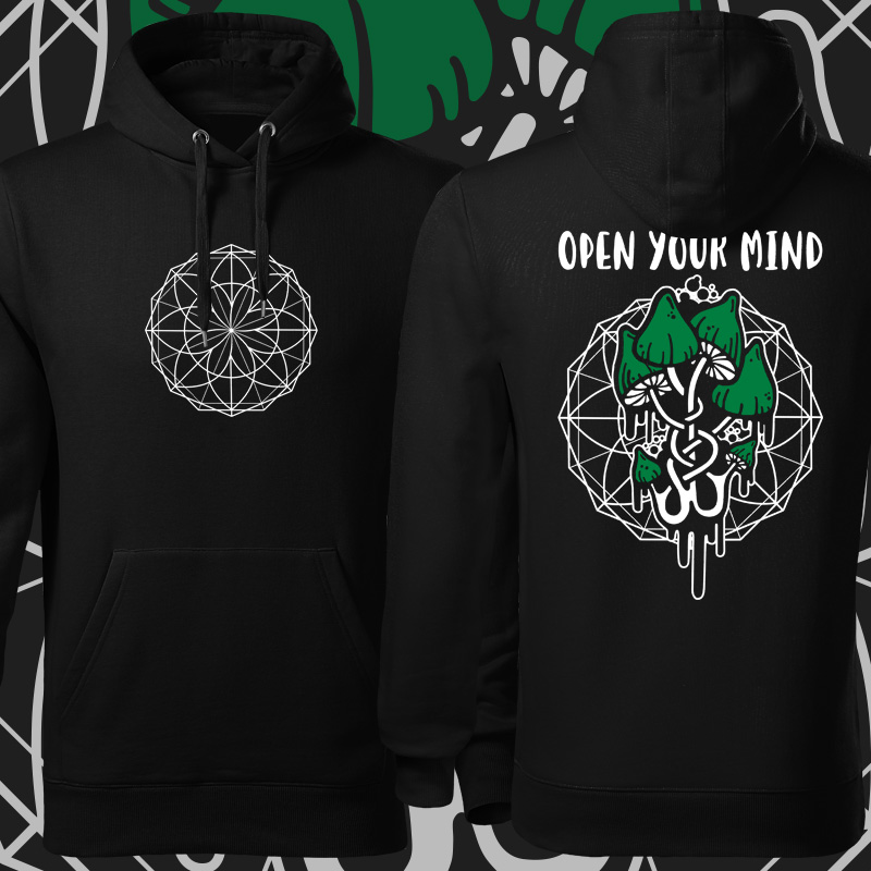 Mikina tekno pánská open your mind
