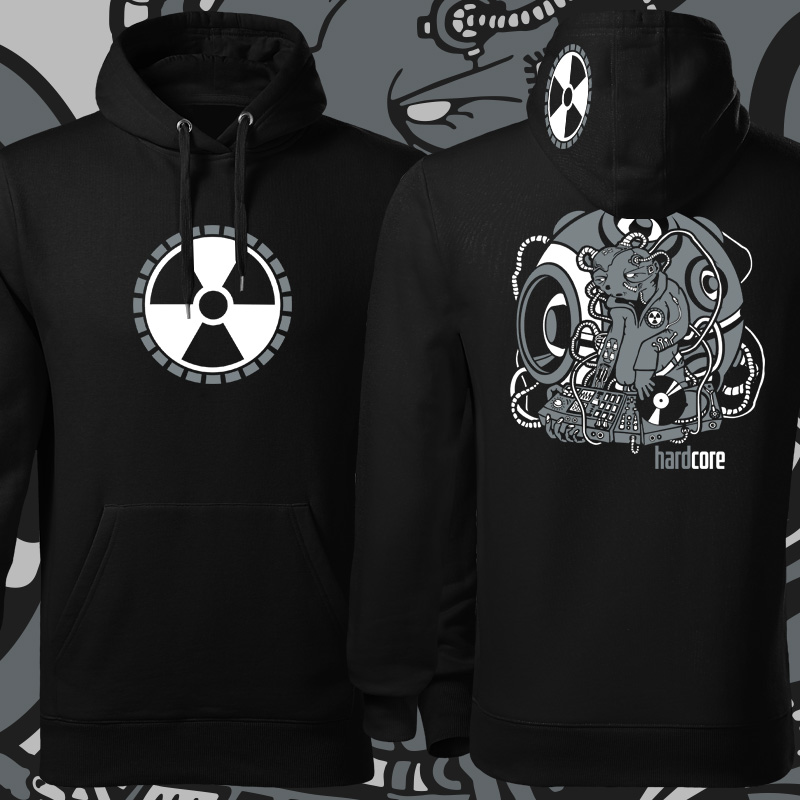 Mikina tekno pánská hardcore