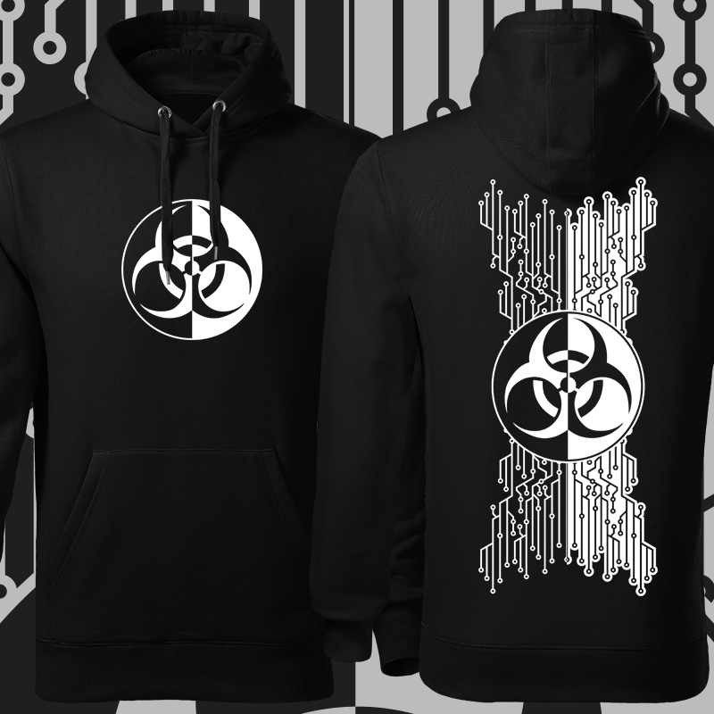 Mikina tekno pánská biohazard