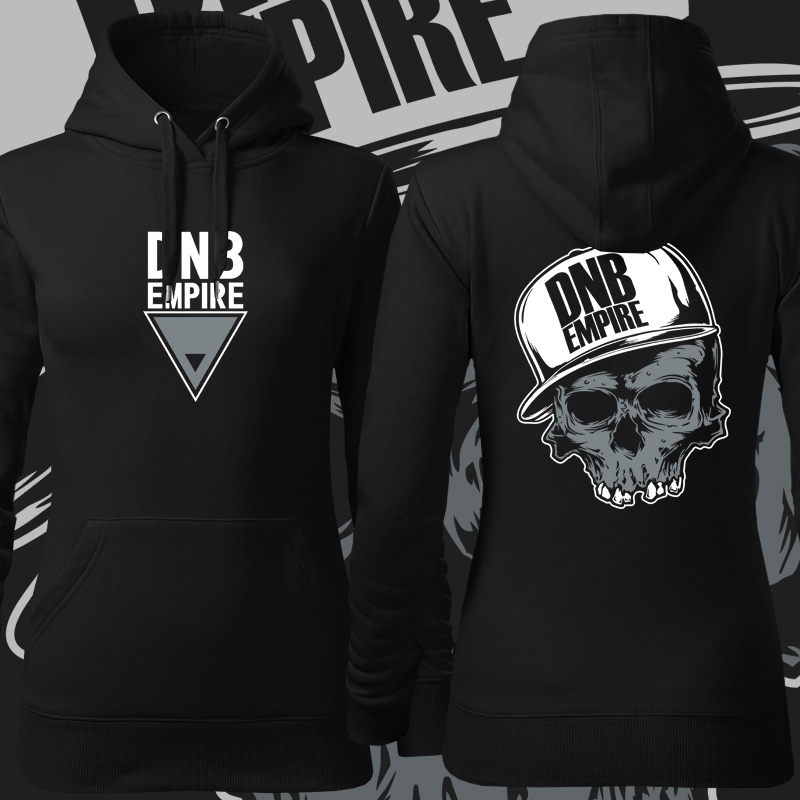 Dnb drum and bass mikina skull