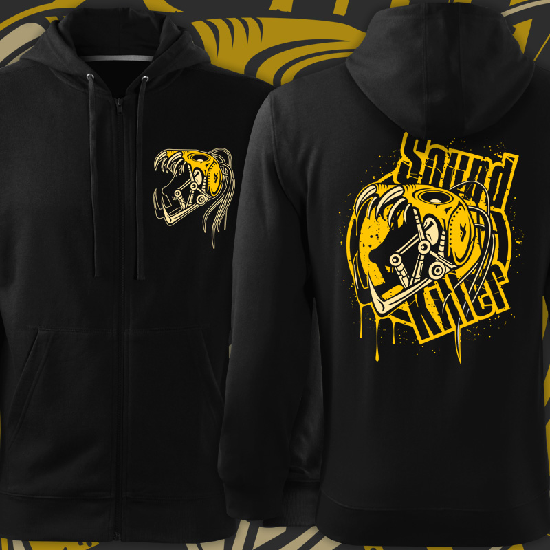 Mikina tekno sound killer na zip