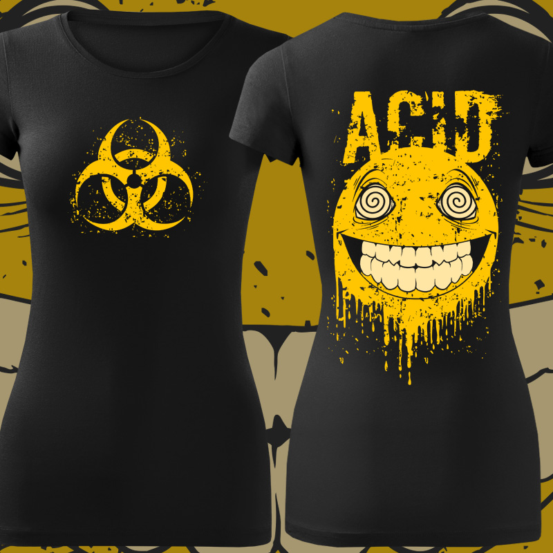 Tričko tekno acid dámské