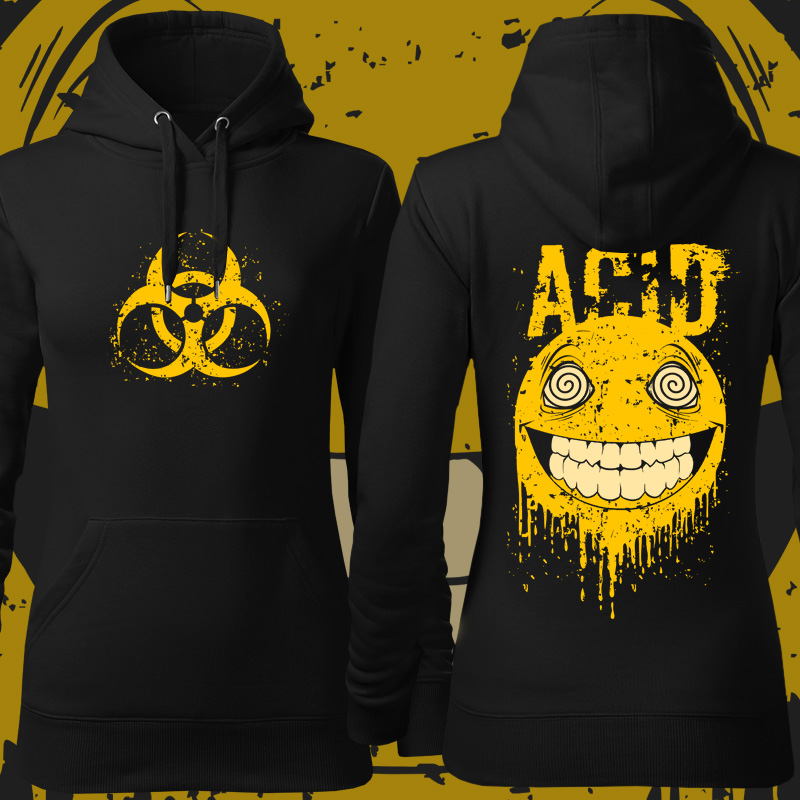 Mikina tekno acid dámská