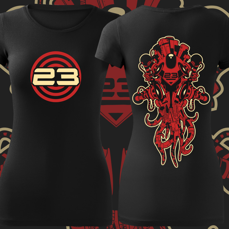 Tričko tekno octopus dámské