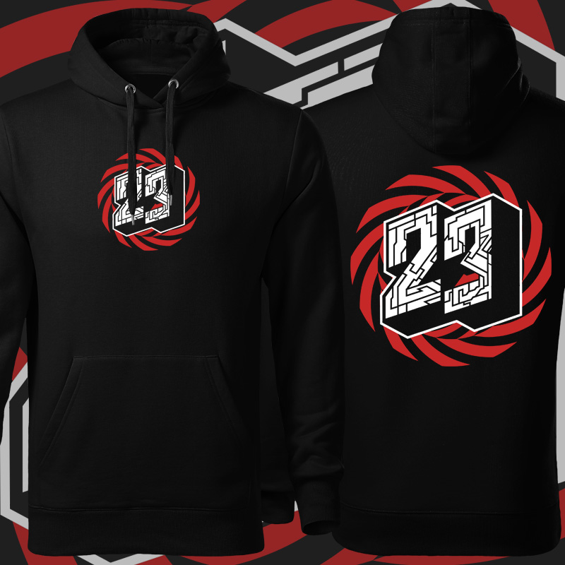 Mikina tekno pánská 23 spiral