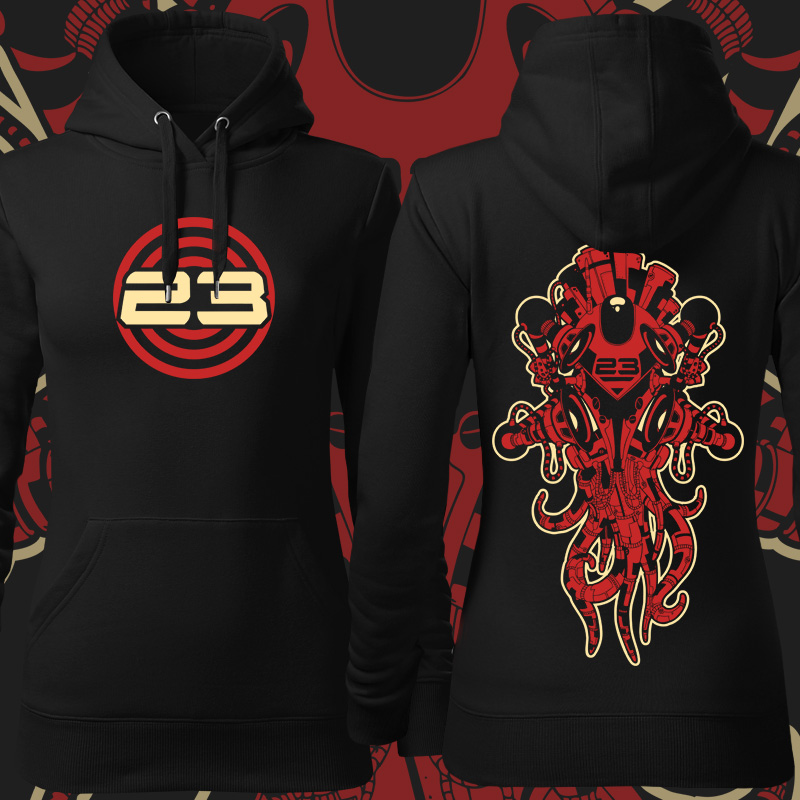 Mikina tekno octopus dámská