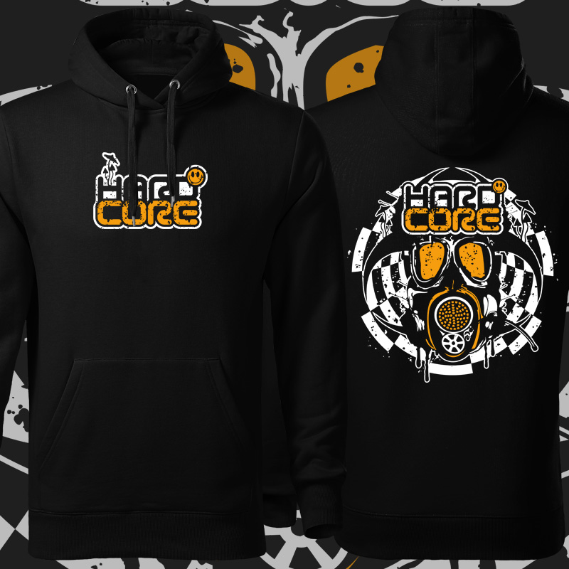 Mikina tekno pánská Trippy gas mask