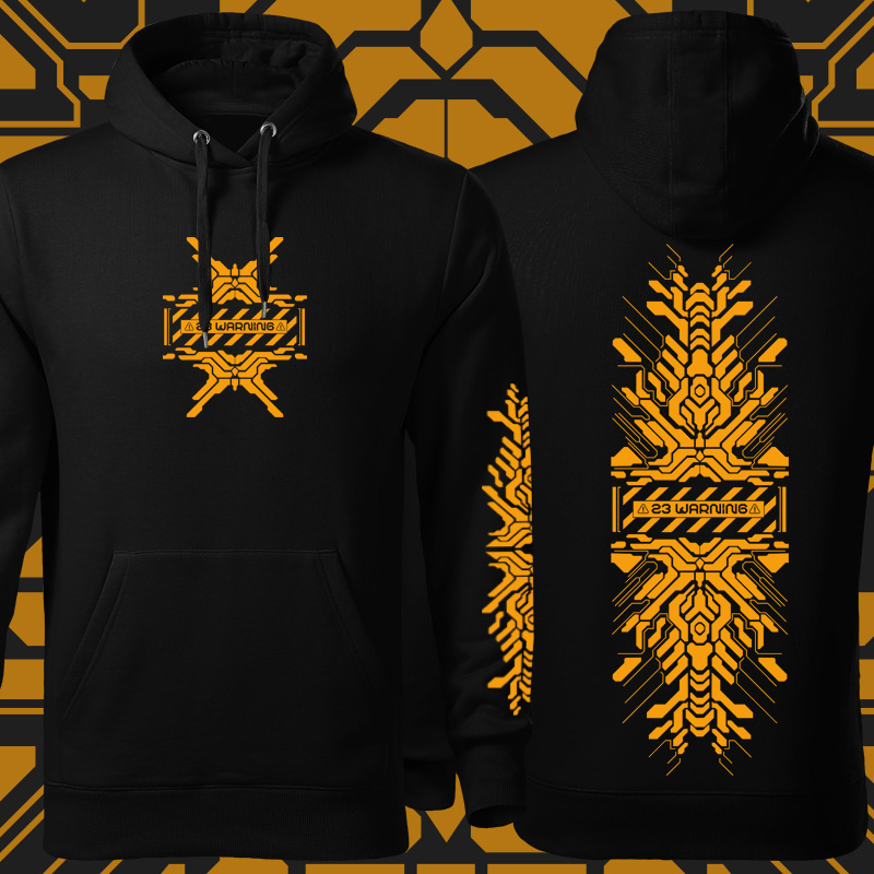 Mikina tekno pánská 23 warning