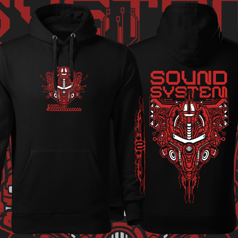 Mikina tekno pánská Sound system