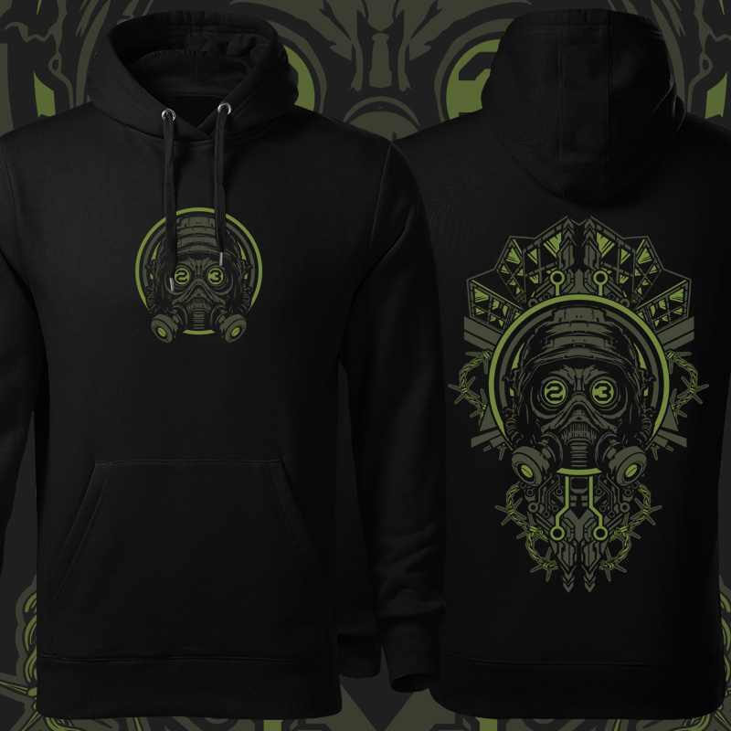 Mikina tekno pánská Gasmask 23