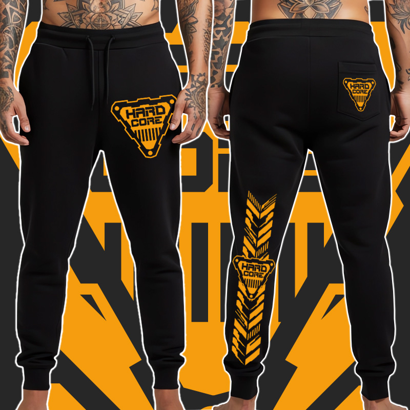 Tepláky tekno pánské Hardcore