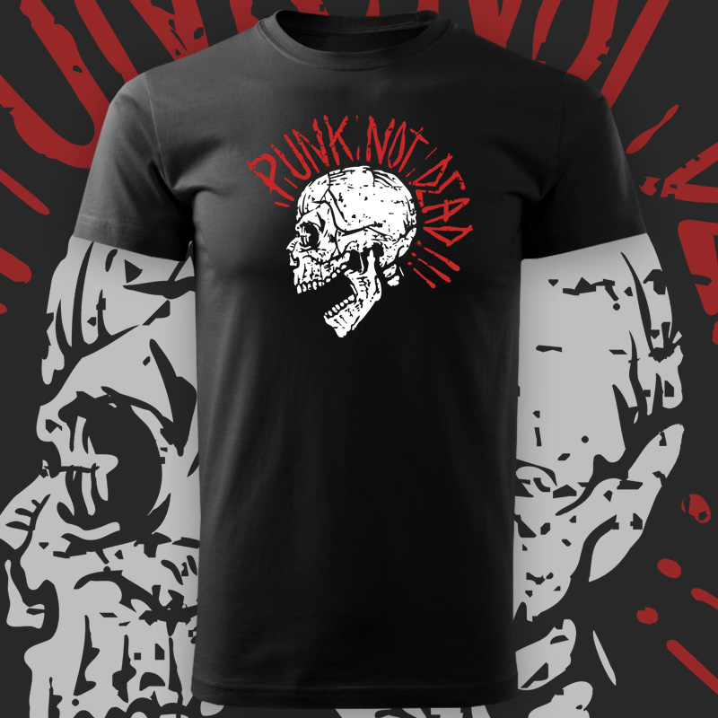 Tričko punk pánské Punk skull