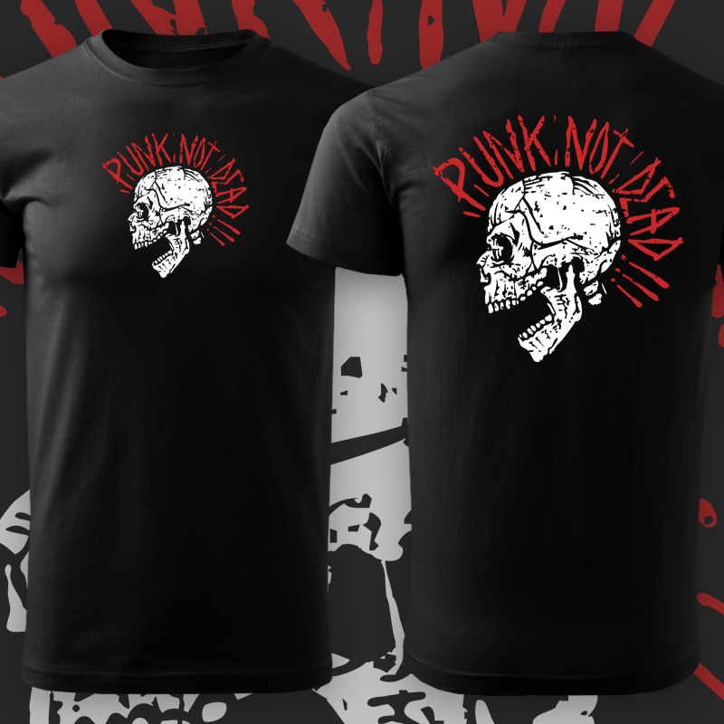 Tričko punk pánské Punk skull