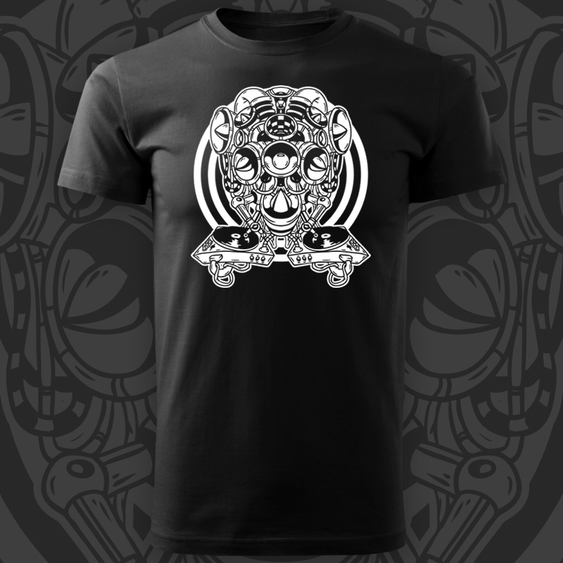 Tričko tekno pánské Robo DJ