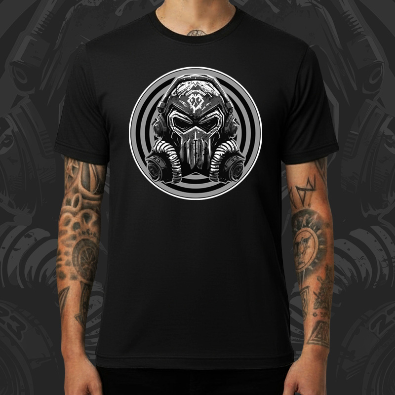 Tričko tekno pánské Gas mask 23