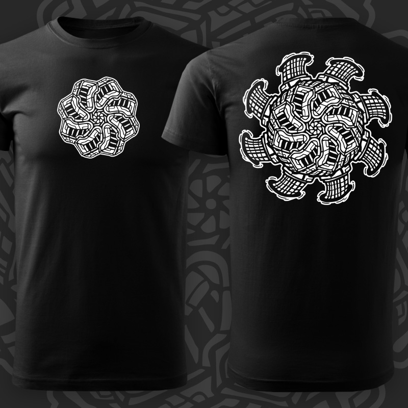 Tričko tekno pánské Bedny spirala