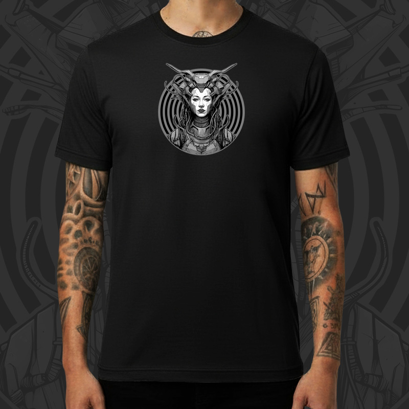 Tričko tekno pánské Cyber woman