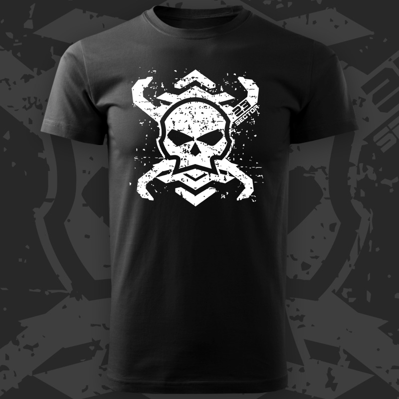 Tričko tekno pánské Skull 23