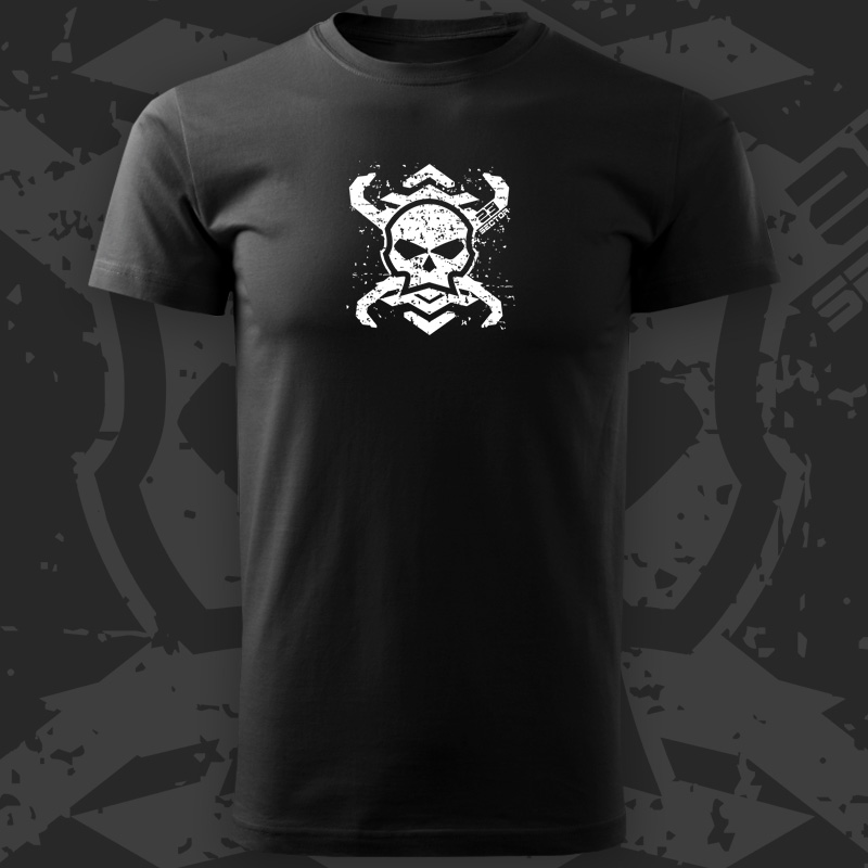 Tričko tekno pánské Skull 23