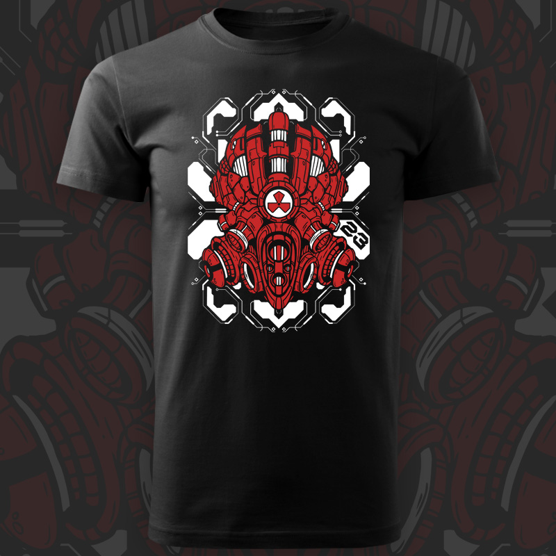 Tričko tekno pánské Warning