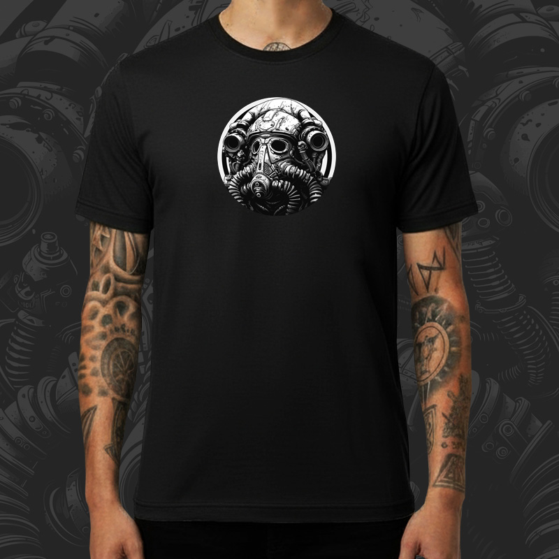 Tričko tekno pánské Gas mask