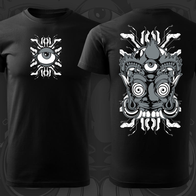 Tričko tekno pánské Third eye