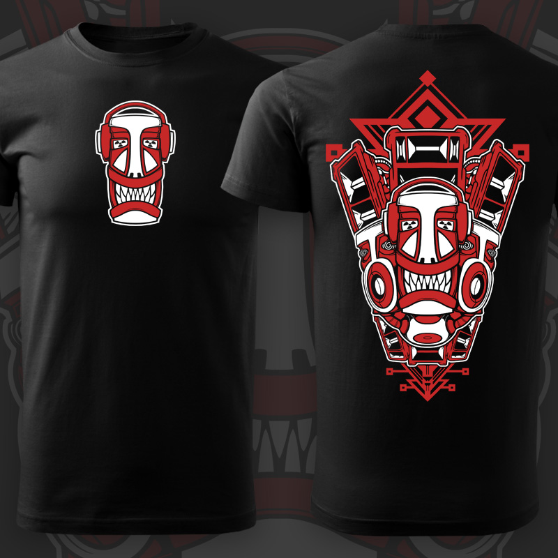 Tričko tekno pánské Totem