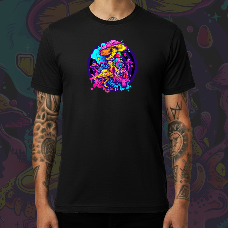 Tričko tekno pánské Psychedelic