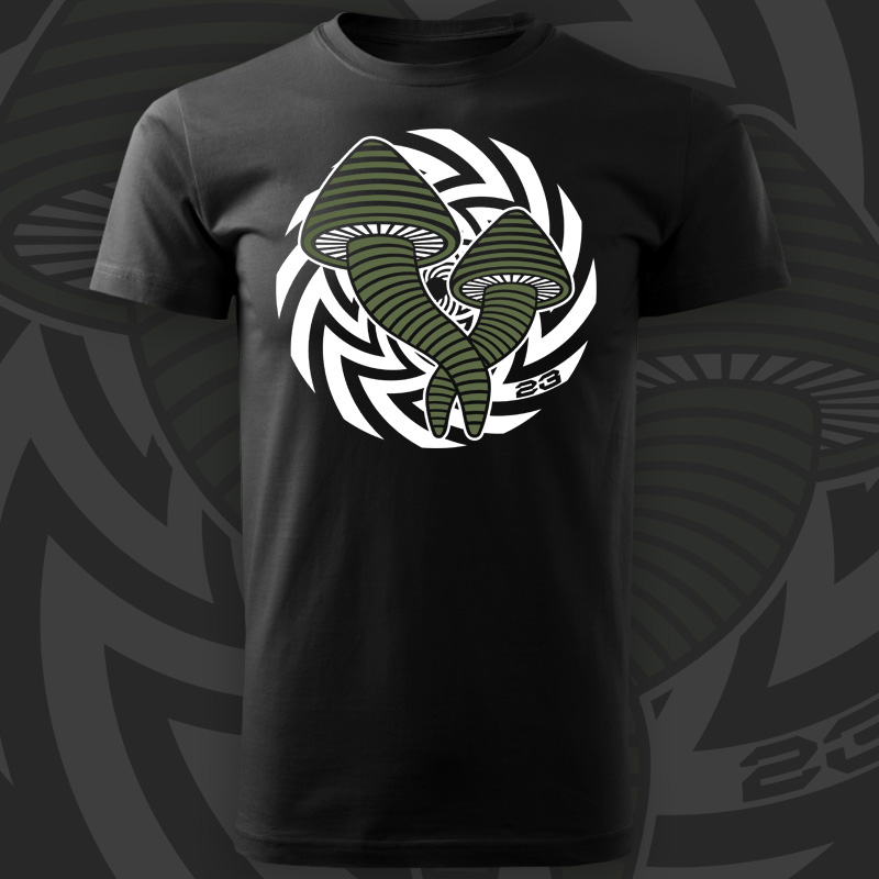 Tričko tekno pánské Magic mushrooms