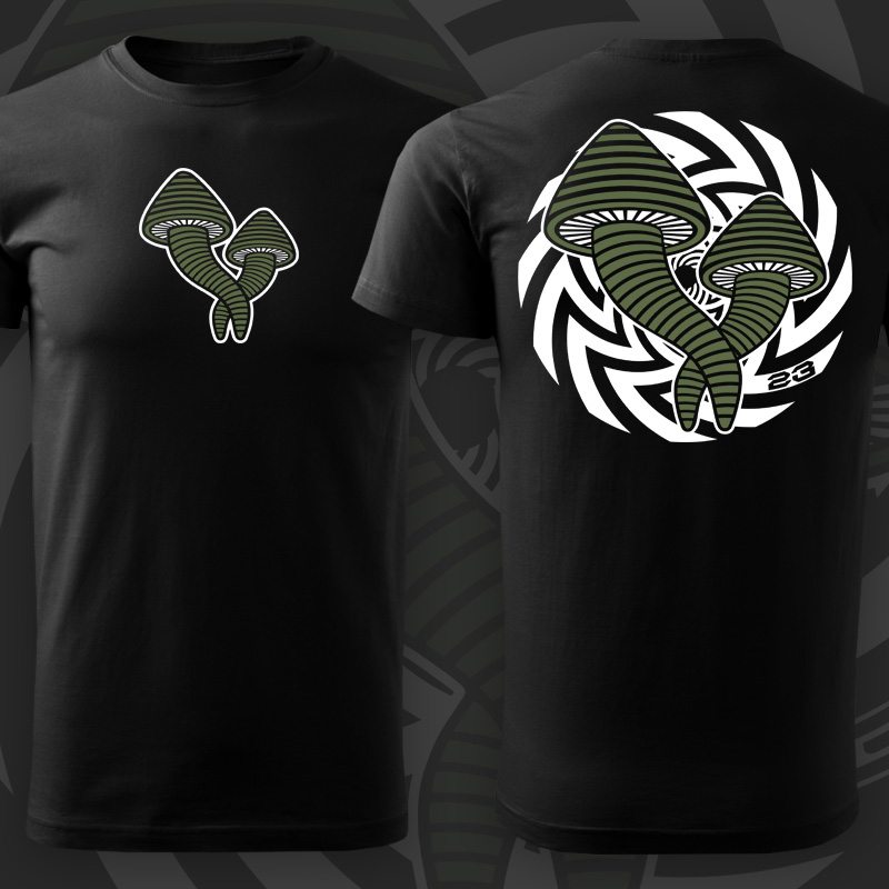 Tričko tekno pánské Magic mushrooms