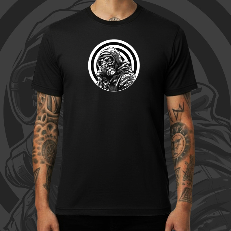 Tričko tekno pánské Gas mask 23