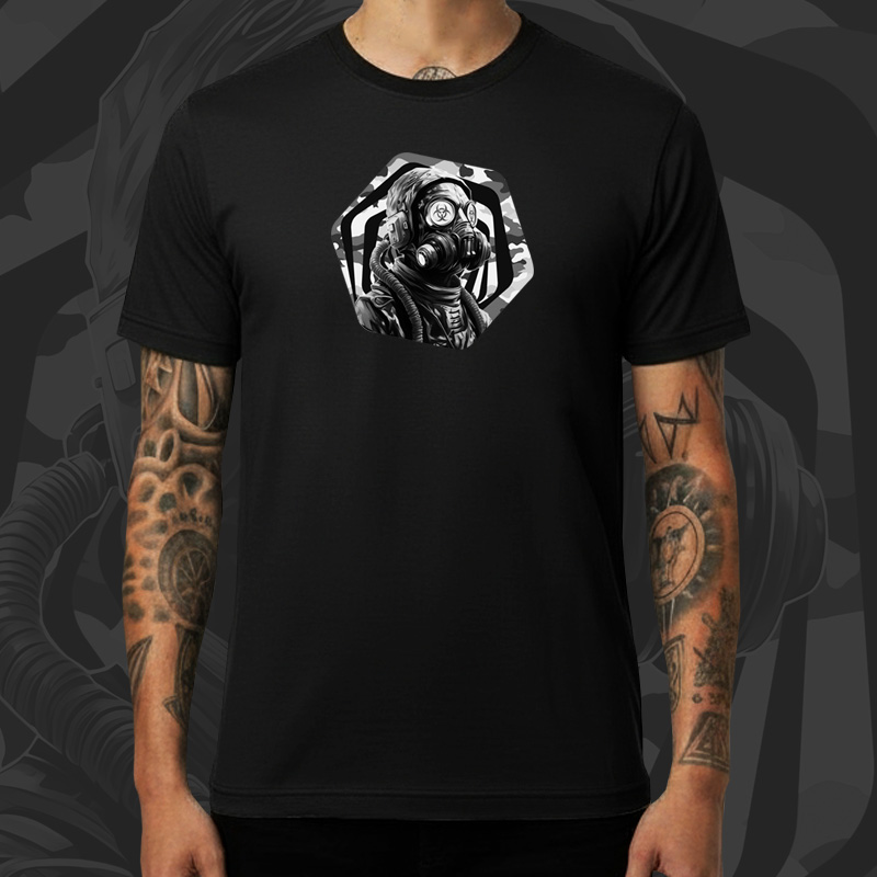 Tričko tekno pánské Gas mask