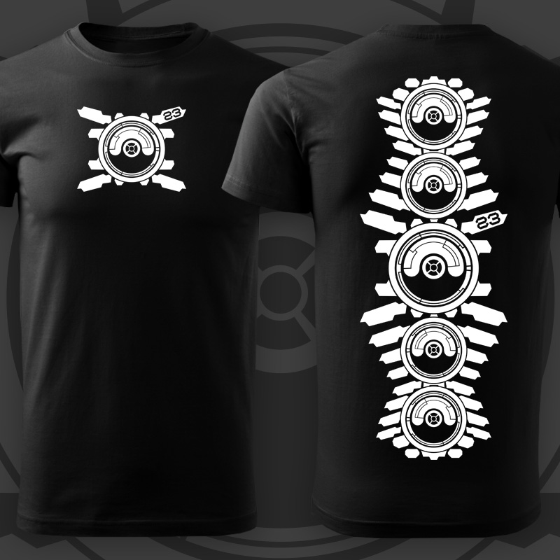 Tričko tekno pánské Repro spine