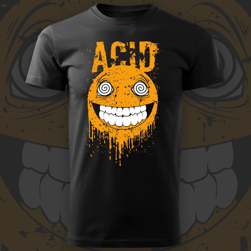 Tričko tekno pánské Acid smile