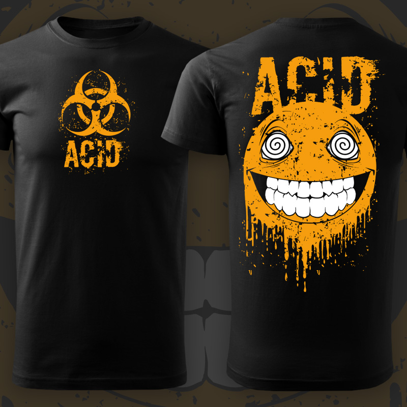 Tričko tekno pánské Acid smile