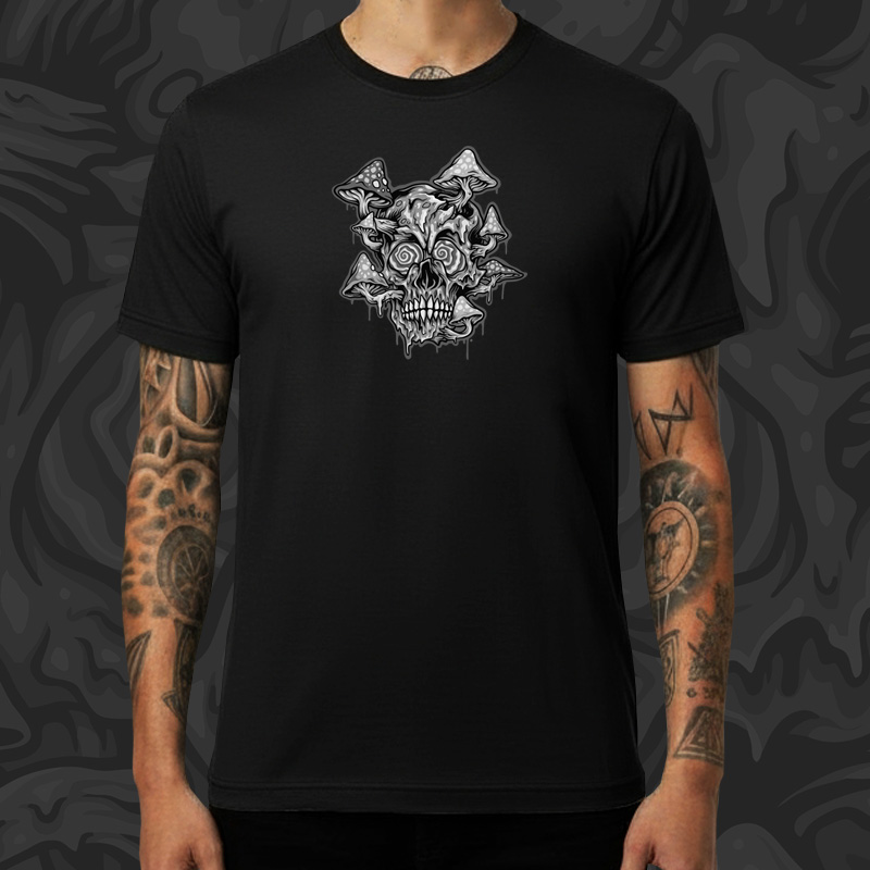 Tričko tekno pánské Psychedelic head