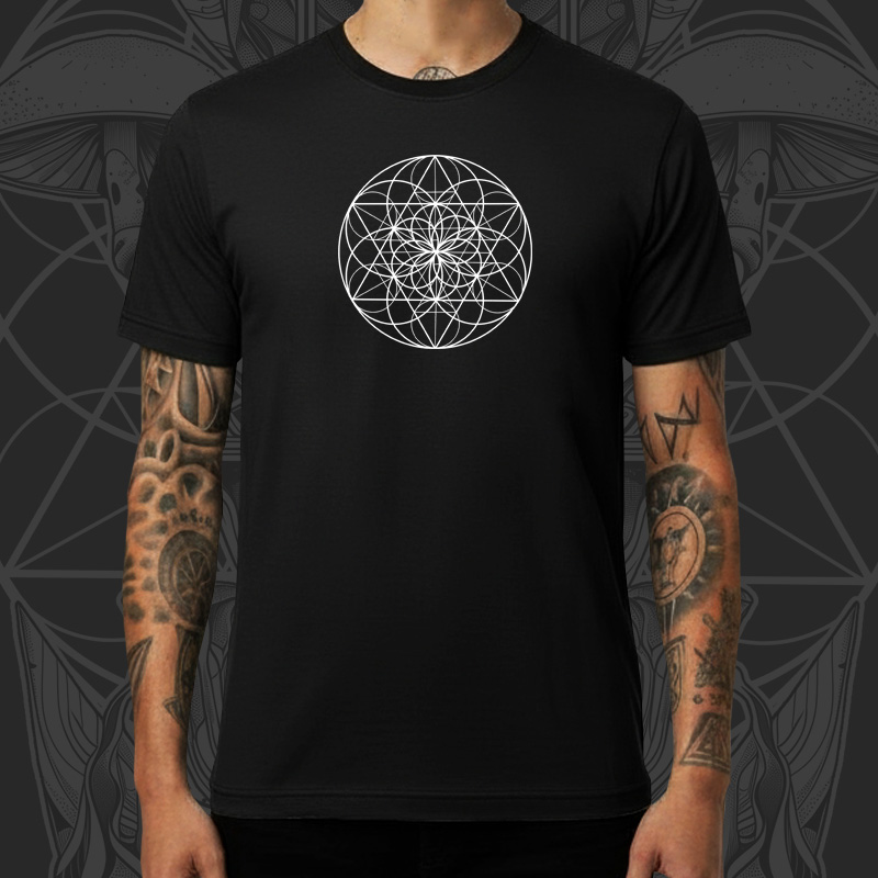 Tričko tekno pánské Sacred geometry