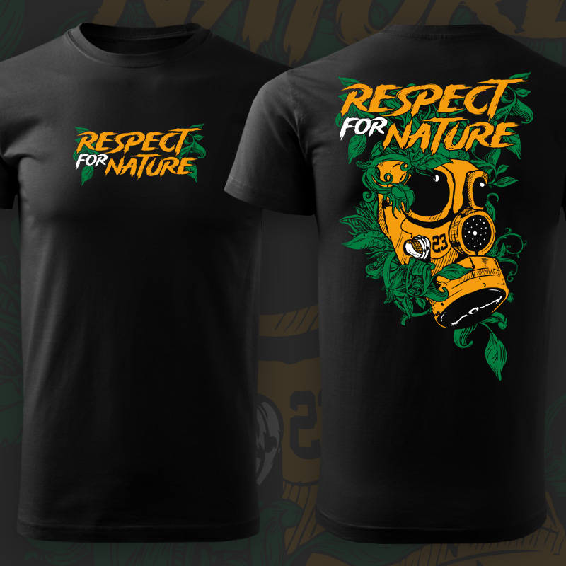 Tričko tekno pánské Respect for nature