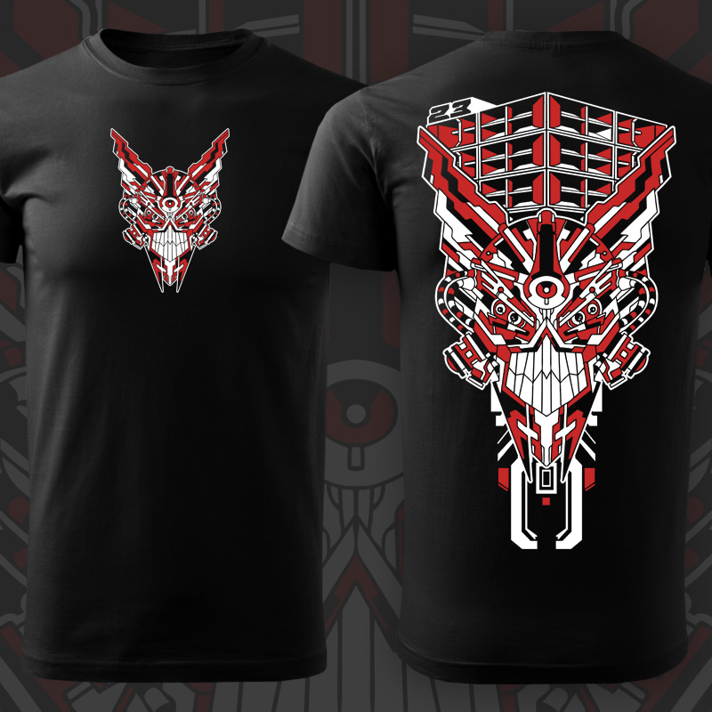 Tričko tekno pánské Robotic mask