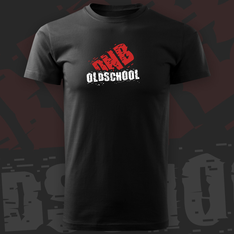 Tričko dnb, drum and bass pánské Oldschool