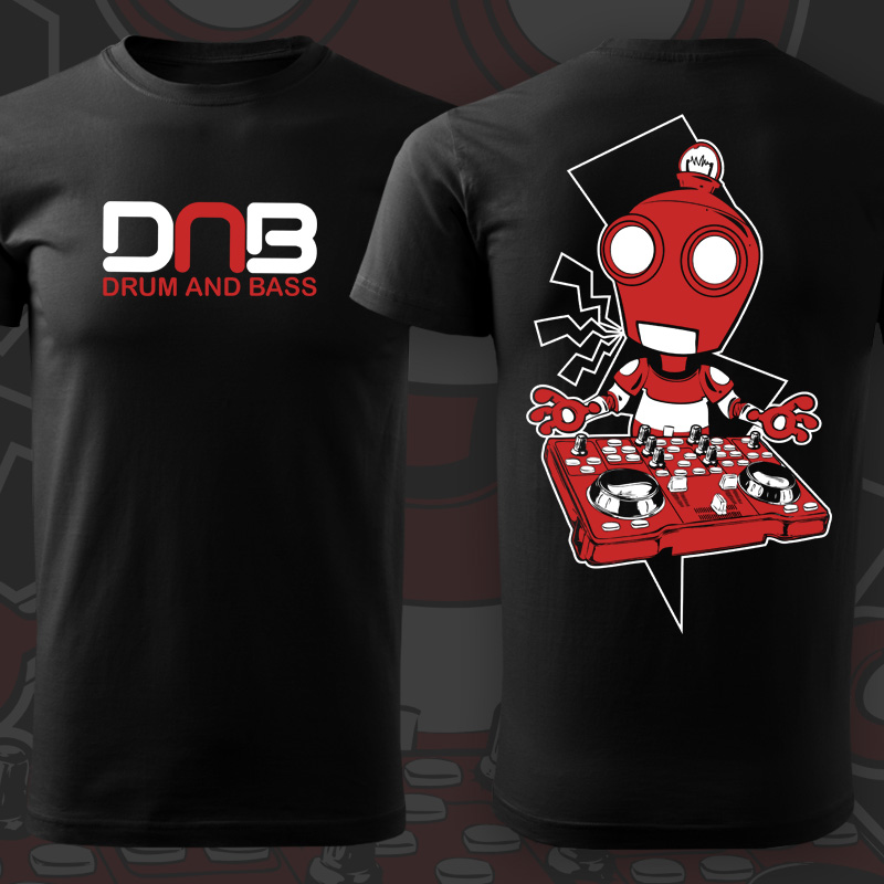 Tričko dnb, drum and bass pánské