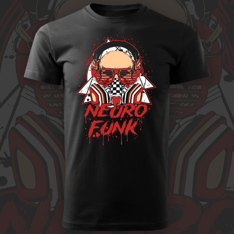 Tričko dnb, drum and bass pánské Neurofunk