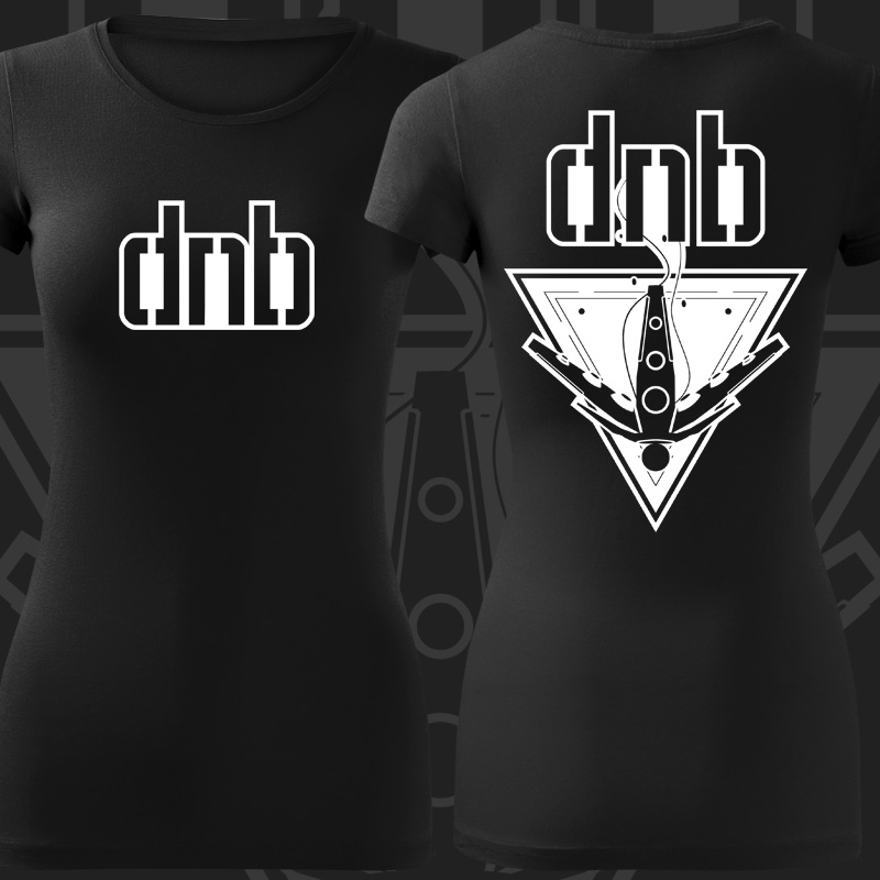 Tričko dnb, drum and bass dámské 
