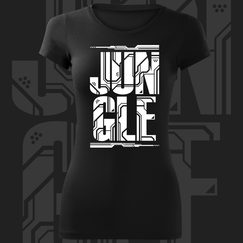 Tričko dnb, drum and bass dámské Jungle