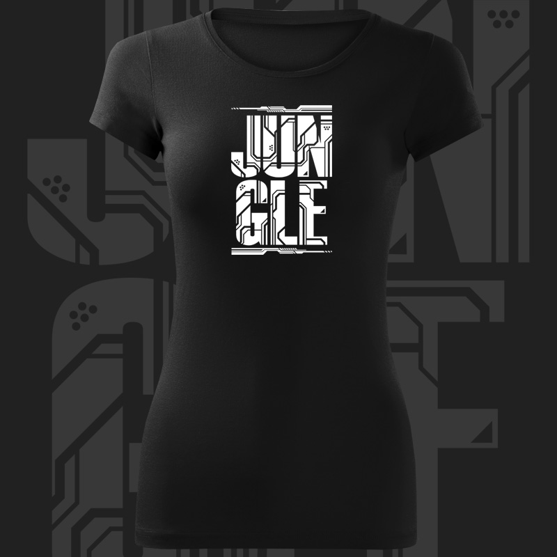 Tričko dnb, drum and bass dámské Jungle