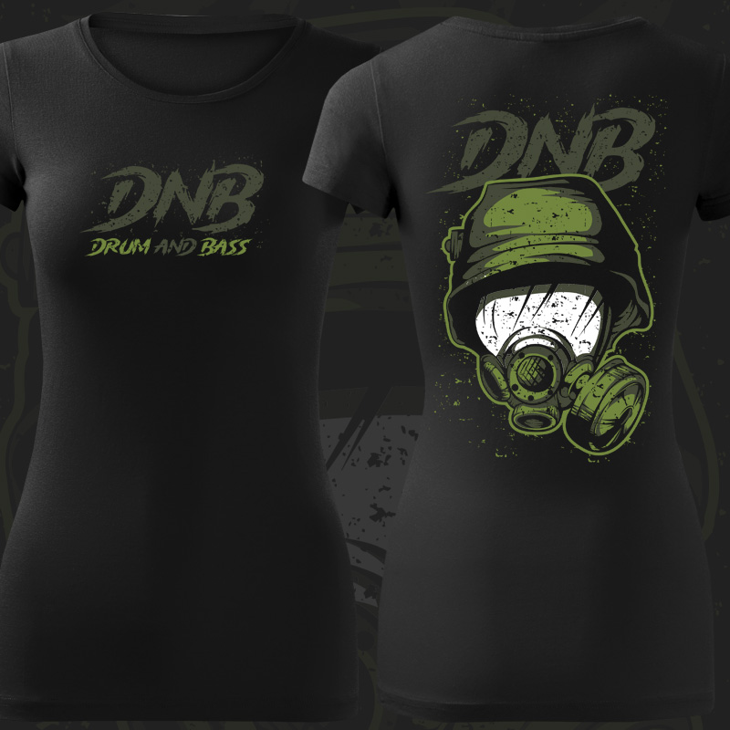 Tričko dnb, drum and bass dámské Soldier